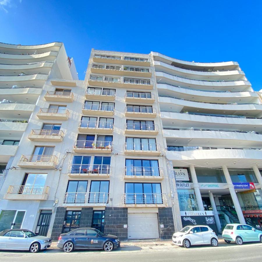 F2 - Lovely Two Bedrooms Flat Sea View, St Julians St. Julian's Exteriör bild