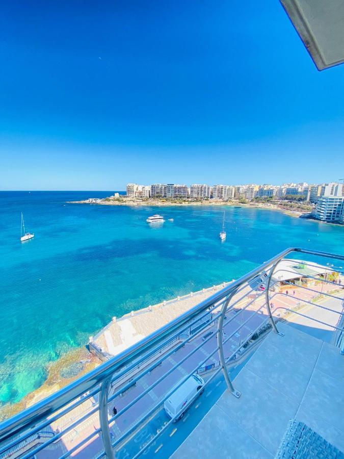 F2 - Lovely Two Bedrooms Flat Sea View, St Julians St. Julian's Exteriör bild