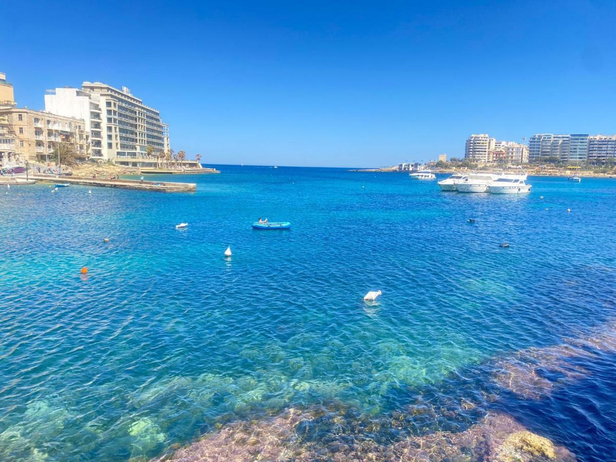 F2 - Lovely Two Bedrooms Flat Sea View, St Julians St. Julian's Exteriör bild